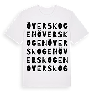 Överskogen ordlek t-shirt – ekologisk bomull t-shirt från PinShirt