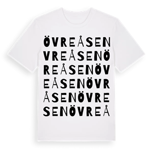 Övre Åsen ordlek t-shirt – ekologisk bomull t-shirt från PinShirt