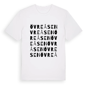 Övre Åsen ordlek t-shirt – ekologisk bomull t-shirt från PinShirt