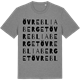 Mid Heather Gray t-shirt med Övre Bliaberget ordlek t-shirt
