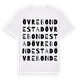 White t-shirt med Övre Bondestad ordlek t-shirt