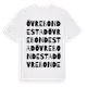White t-shirt med Övre Bondestad ordlek t-shirt