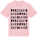 Pink Cotton t-shirt med Övre Ekholmen ordlek t-shirt