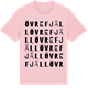 Pink Cotton t-shirt med Övre Fjäll ordlek t-shirt