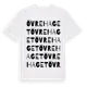 White t-shirt med Övre Haget ordlek t-shirt