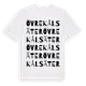 White t-shirt med Övre Kålsäter ordlek t-shirt