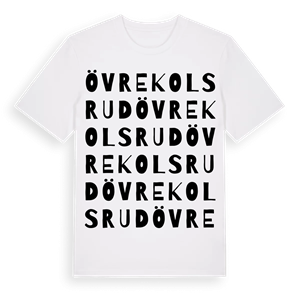 Övre Kolsrud ordlek t-shirt – ekologisk bomull t-shirt från PinShirt