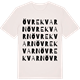 Vintage White t-shirt med Övre kvarn ordlek t-shirt