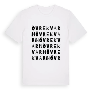 Övre kvarn ordlek t-shirt – ekologisk bomull t-shirt från PinShirt