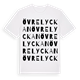 Övre Lyckan ordlek t-shirt