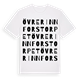 White t-shirt med Övre Rinnforstorpet ordlek t-shirt