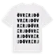 White t-shirt med Övre Rud ordlek t-shirt