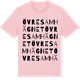 Pink Cotton t-shirt med Övre Samhägnet ordlek t-shirt
