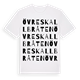Övre Skallbråten ordlek t-shirt