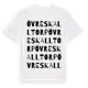 White t-shirt med Övre Skalltorp ordlek t-shirt