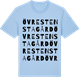 Blue Soul t-shirt med Övre Stensta gård ordlek t-shirt