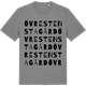 Mid Heather Gray t-shirt med Övre Stensta gård ordlek t-shirt