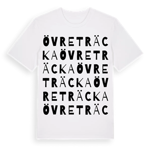 Övre Träcka ordlek t-shirt – ekologisk bomull t-shirt från PinShirt