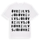 White t-shirt med Övre Ulvsjön ordlek t-shirt