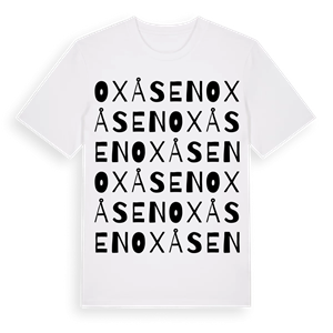 Oxåsen ordlek t-shirt – ekologisk bomull t-shirt från Pinshirt