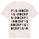Vintage White t-shirt med På Sanden ordlek t-shirt