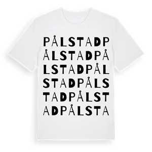 Pålstad ordlek t-shirt – ekologisk bomull t-shirt från PinShirt