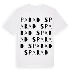 Paradis ordlek t-shirt – ekologisk bomull t-shirt från PinShirt