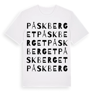Påskberget ordlek t-shirt – ekologisk bomull t-shirt från PinShirt