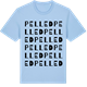 Blue Soul t-shirt med Pelled ordlek t-shirt