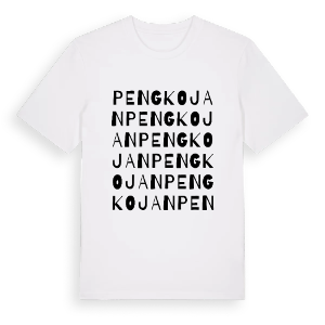 Pengkojan ordlek t-shirt – ekologisk bomull t-shirt från PinShirt