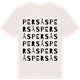 Vintage White t-shirt med Persås ordlek t-shirt