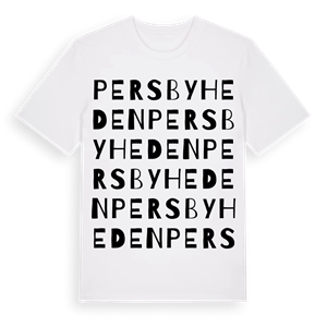 Persbyheden ordlek t-shirt – ekologisk bomull t-shirt från PinShirt