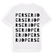 White t-shirt med Perserud ordlek t-shirt