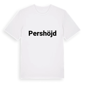 Pershöjd fetstil t-shirt – ekologisk bomull t-shirt från PinShirt