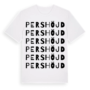 Pershöjd ordlek t-shirt – ekologisk bomull t-shirt från PinShirt