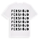 Pershöjd ordlek t-shirt