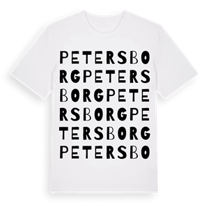 Petersborg ordlek t-shirt – ekologisk bomull t-shirt från PinShirt
