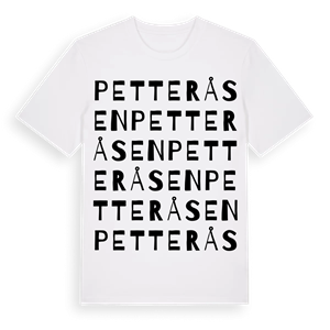 Petteråsen ordlek t-shirt – ekologisk bomull t-shirt från PinShirt
