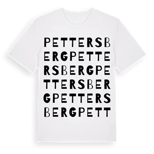 Pettersberg ordlek t-shirt – ekologisk bomull t-shirt från PinShirt
