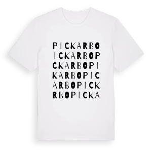 Pickarbo ordlek t-shirt – ekologisk bomull t-shirt från PinShirt