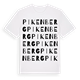 White t-shirt med Pikenberg ordlek t-shirt