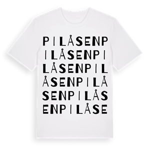 Pilåsen ordlek t-shirt – ekologisk bomull t-shirt från Pinshirt