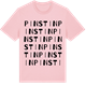 Pink Cotton t-shirt med Pinstin ordlek t-shirt