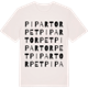 Vintage White t-shirt med Pipartorpet ordlek t-shirt