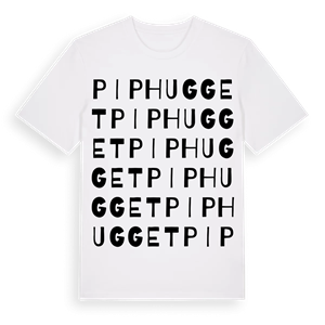 Piphugget ordlek t-shirt – ekologisk bomull t-shirt från PinShirt