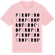 Pink Cotton t-shirt med Piro ordlek t-shirt