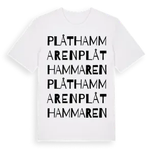 Plåthammaren ordlek t-shirt – ekologisk bomull t-shirt från Pinshirt