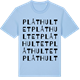 Blue Soul t-shirt med Plåthultet ordlek t-shirt