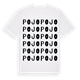 Pojo ordlek t-shirt