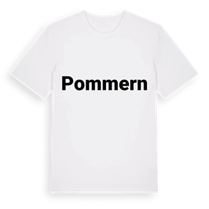 Pommern fetstil t-shirt – ekologisk bomull t-shirt från PinShirt